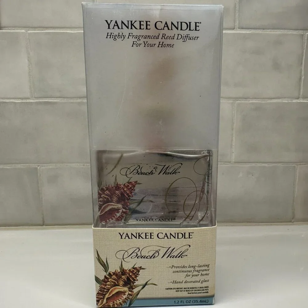 Yankee Candle Beach Walk Reed Diffuser 1.2 fl oz Discontinued - New In Box